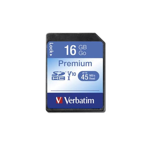 Flash Memory Card SDHC Verbatim 16 GB  43962